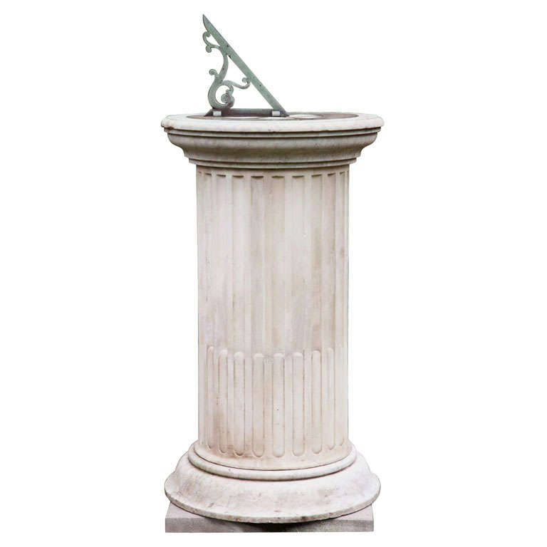 Mid-20th Large Marble Sundial