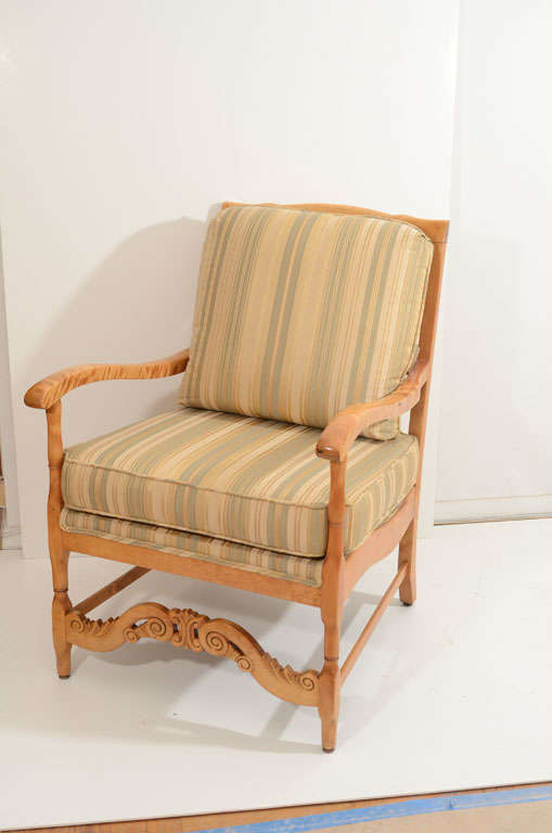 Neoclassic Lounge Chair In Excellent Condition In New York, NY