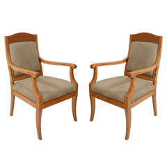 Pair of Jugend Stil Salon Chairs 6