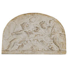 Antique Old Plaster Plaque From Germany