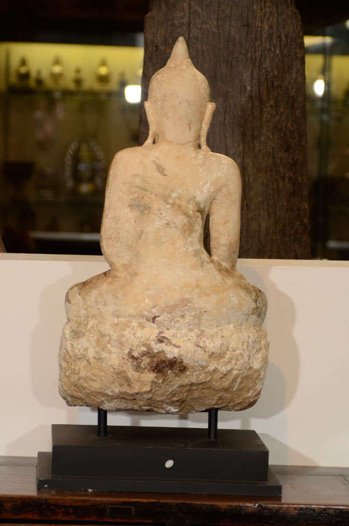 Alabaster Seated Buddha For Sale 3