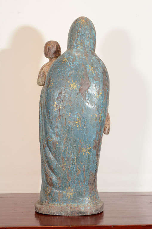 Statue of Mother Mary with Baby Jesus For Sale 2