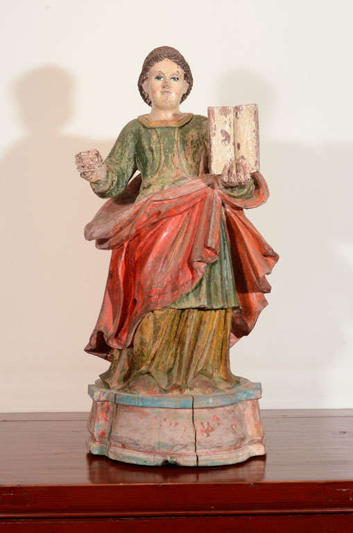 South Indian carving of St. Lucy. Portuguese influenced sculpture from Kerala province

JC - 5