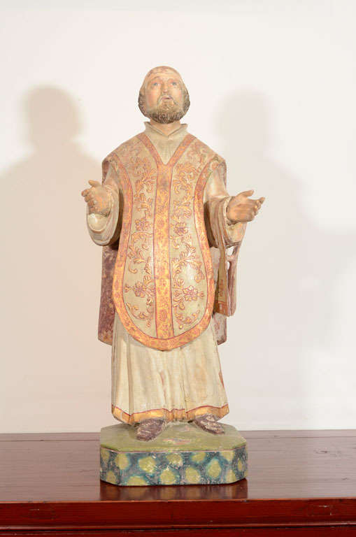 St Joseph santo figure in carved wood. From South Indian province of Kerala.

JC - 5