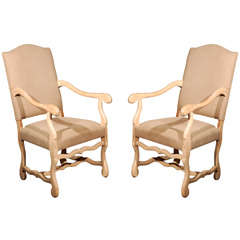 Pair of Belgian Open Arm Chairs, Circa 1880