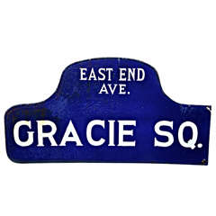 Vintage Enamel Street Sign