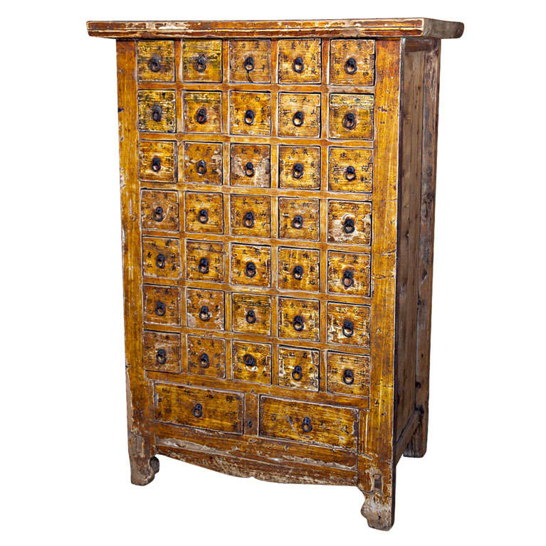 Chinese apothecary cabinet, late 19th century