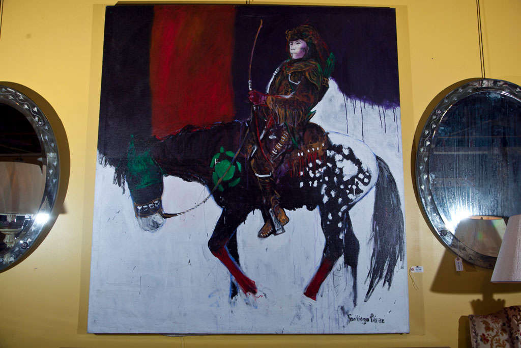 Massive Santiago Perez Warrior Painting
