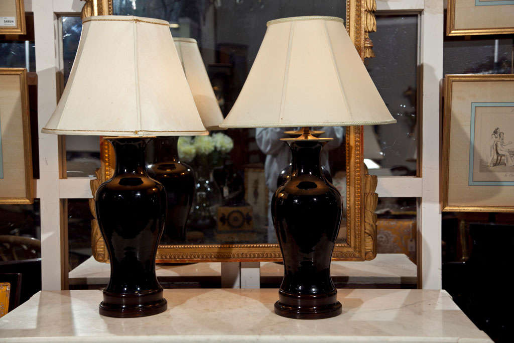 Great Pair of Vintage Vase Lamps