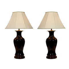 Great Pair of Vintage Vase Lamps