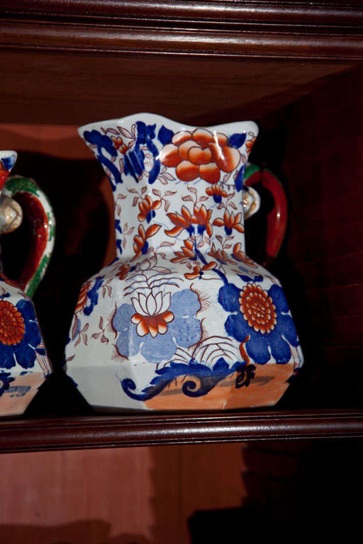 19th Century Spectacular Collection of 66 Antique Imari Pattern Hydra Jugs For Sale