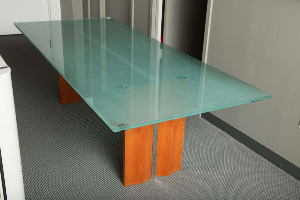 American Glass & Wood Executive Desk by Dakota Jackson