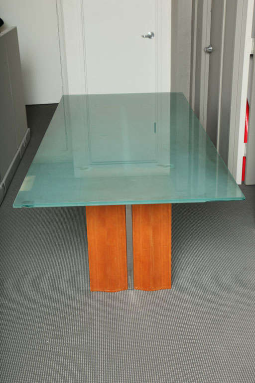 Glass & Wood Executive Desk by Dakota Jackson 5