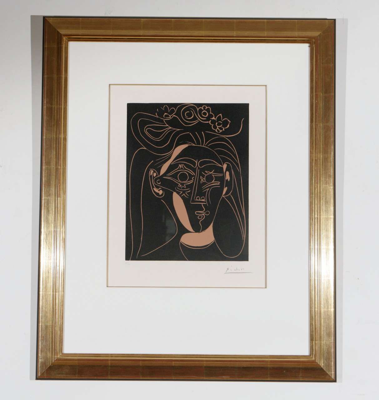 Signed Picasso Linocut