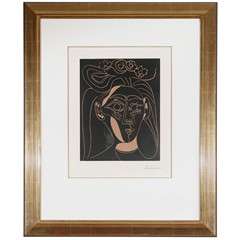Signed Picasso Linocut
