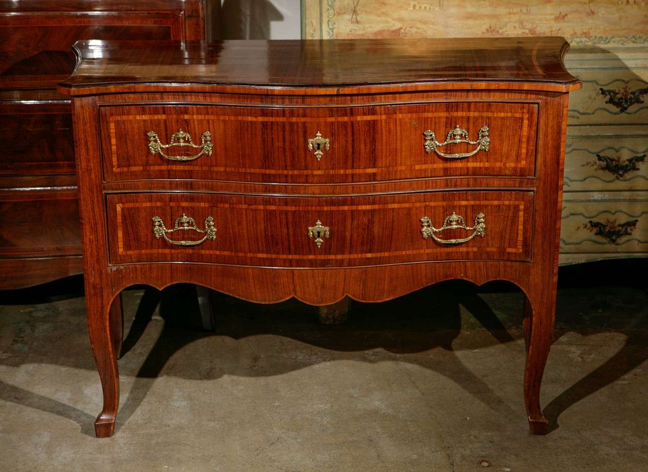 Pair of 19th c. Tuscan Commodes