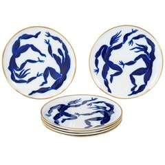 Set of Bernardaud Plates designed by Herve Van de Straeten