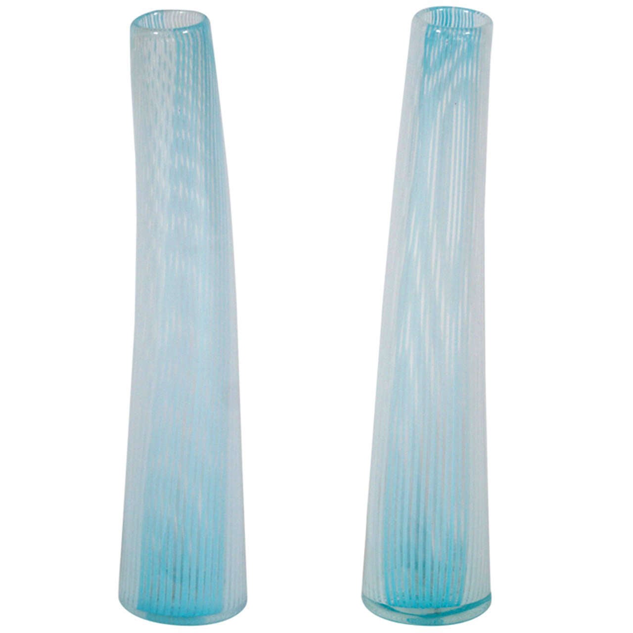 Two Complementary Murano Vases