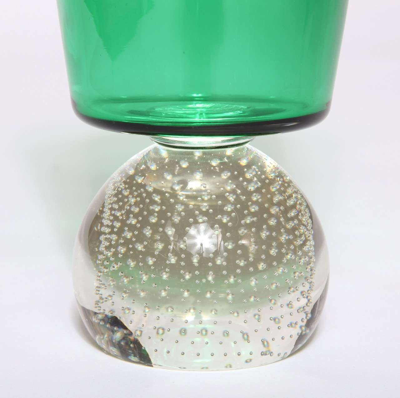 Mid-Century Modern Emerald Green Vase by Carl Erickson