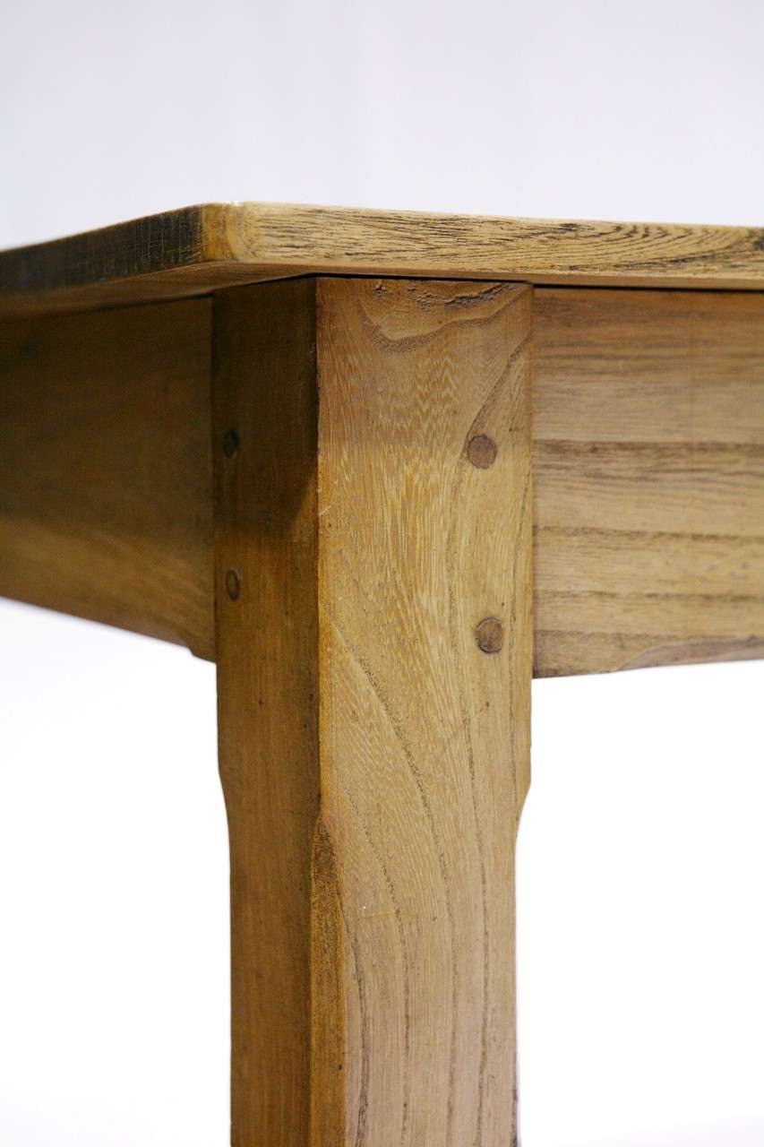 An Exception Country French Farm Table Made From White Oak 1