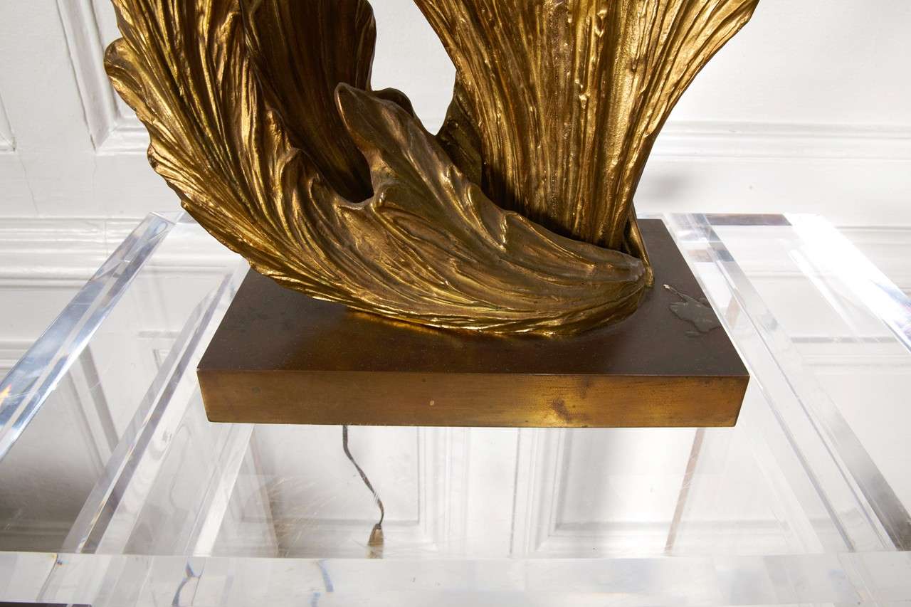 French Very Rare Lamp By Maison Charles