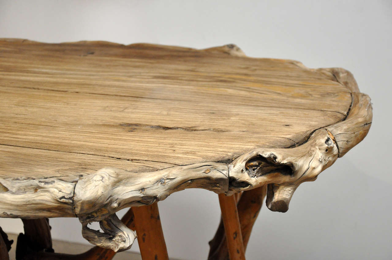 20th Century Rustic Twig Center Table