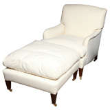 Upholstered Chair And Ottoman