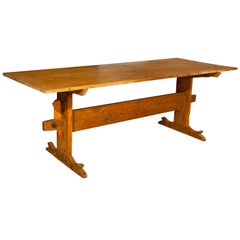 Antique Swedish Trestle Table