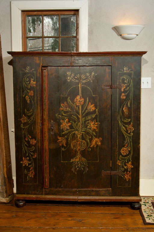 Wood 19th c. Bavarian Armoire For Sale
