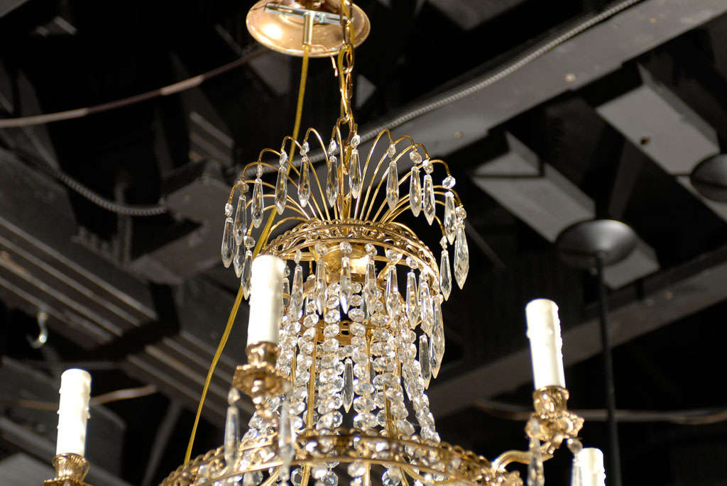 empire basket chandelier