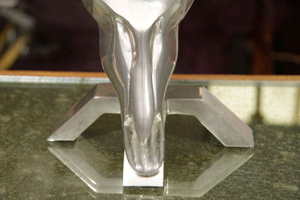 French Bronze and Aluminium Bucran (Antilope) 4