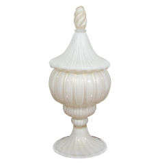 Venetian Glass Coupe with Lid