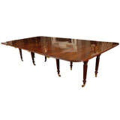 Irish Regency Mahogany Extending Dining Table 8