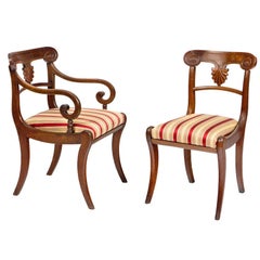 Antique Set of 20 Early 19th Century Regency Mahogany Dining Chairs