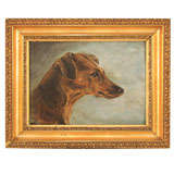 Oil painting of dog