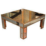 Mid Century  Mirrored coffee table