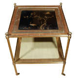 Bronze Two-tier Cart by Maison Jansen, French 1940s