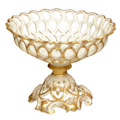 Old Paris Porcelain Latticed Bowl