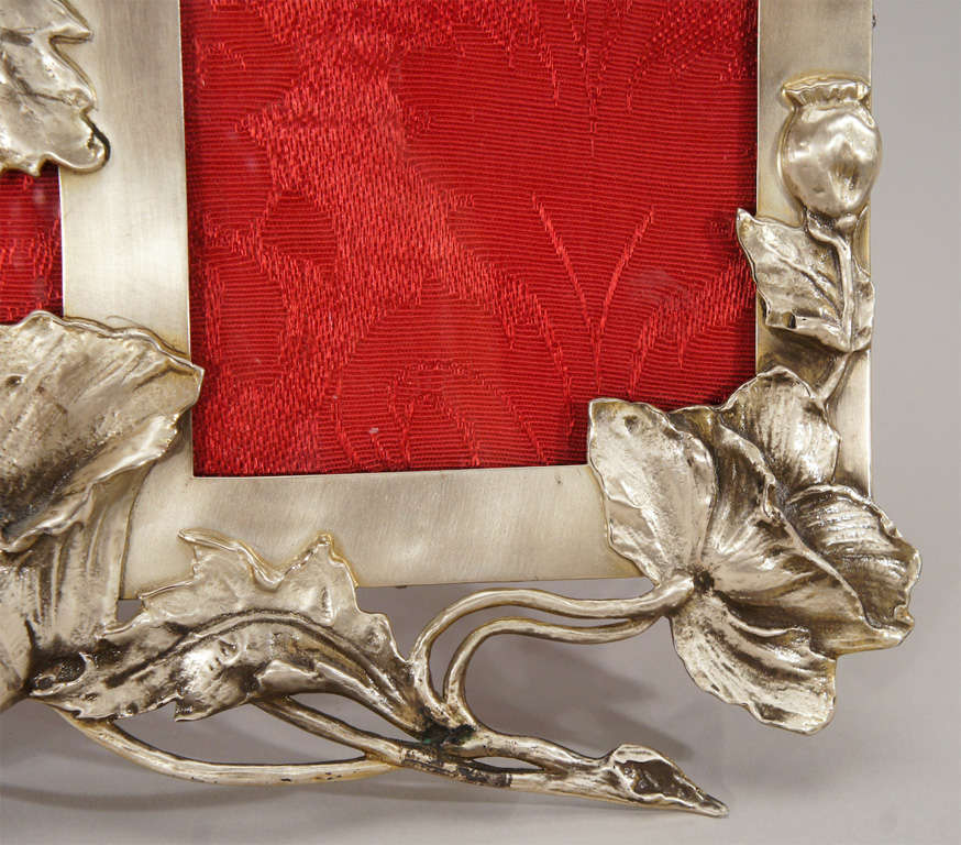 19th Century Sterling Silver  Art Nouveau Double Picture Frame
