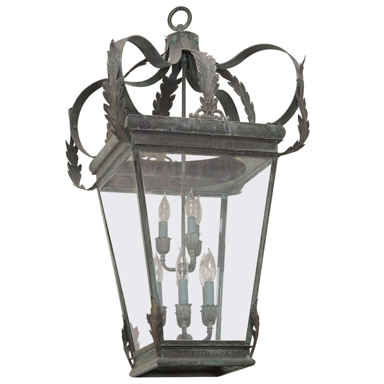 Monumental Lantern with an Acanthus Crown