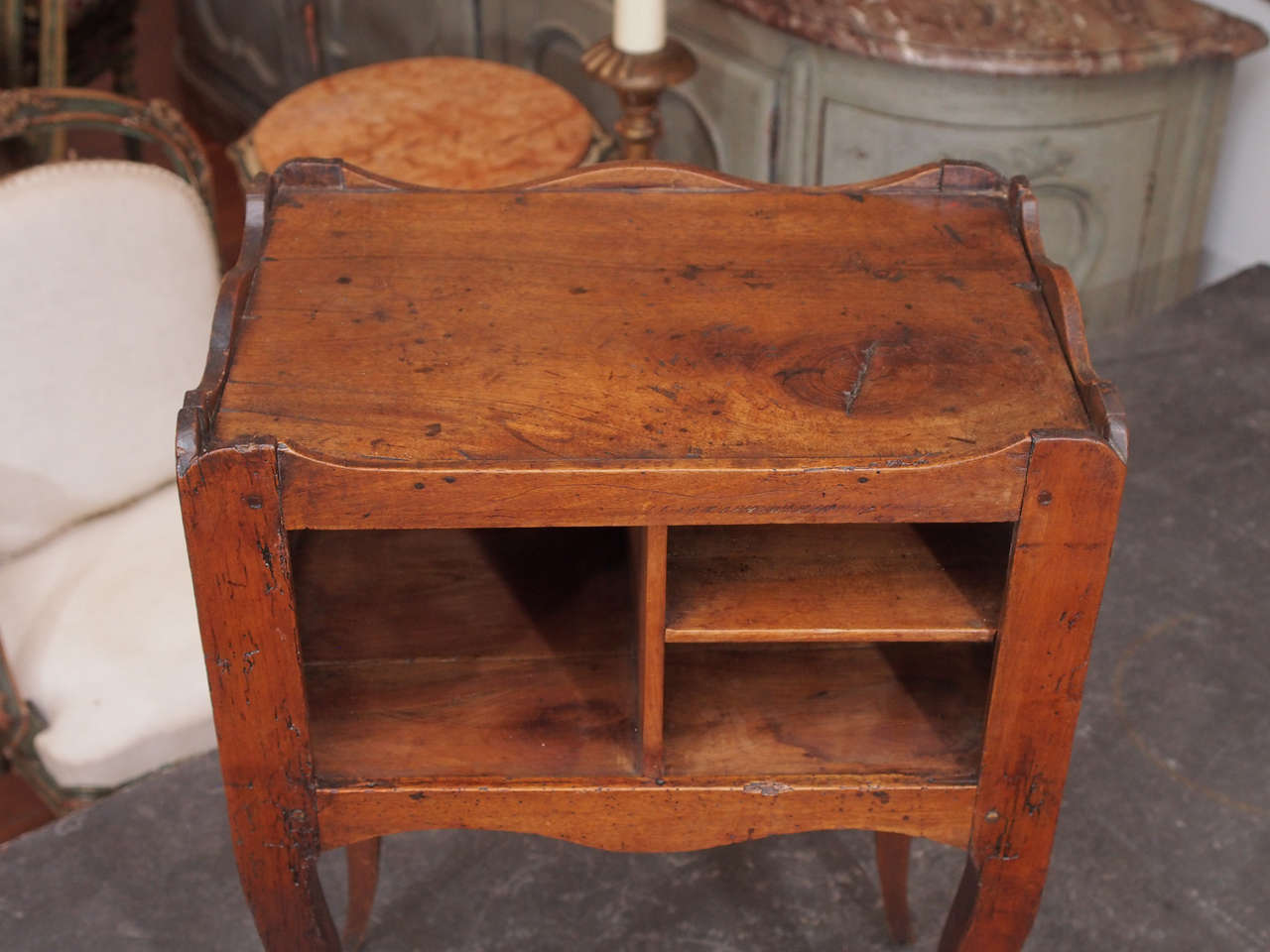 French Walnut Chevet or Nightstand In Good Condition In New Orleans, LA