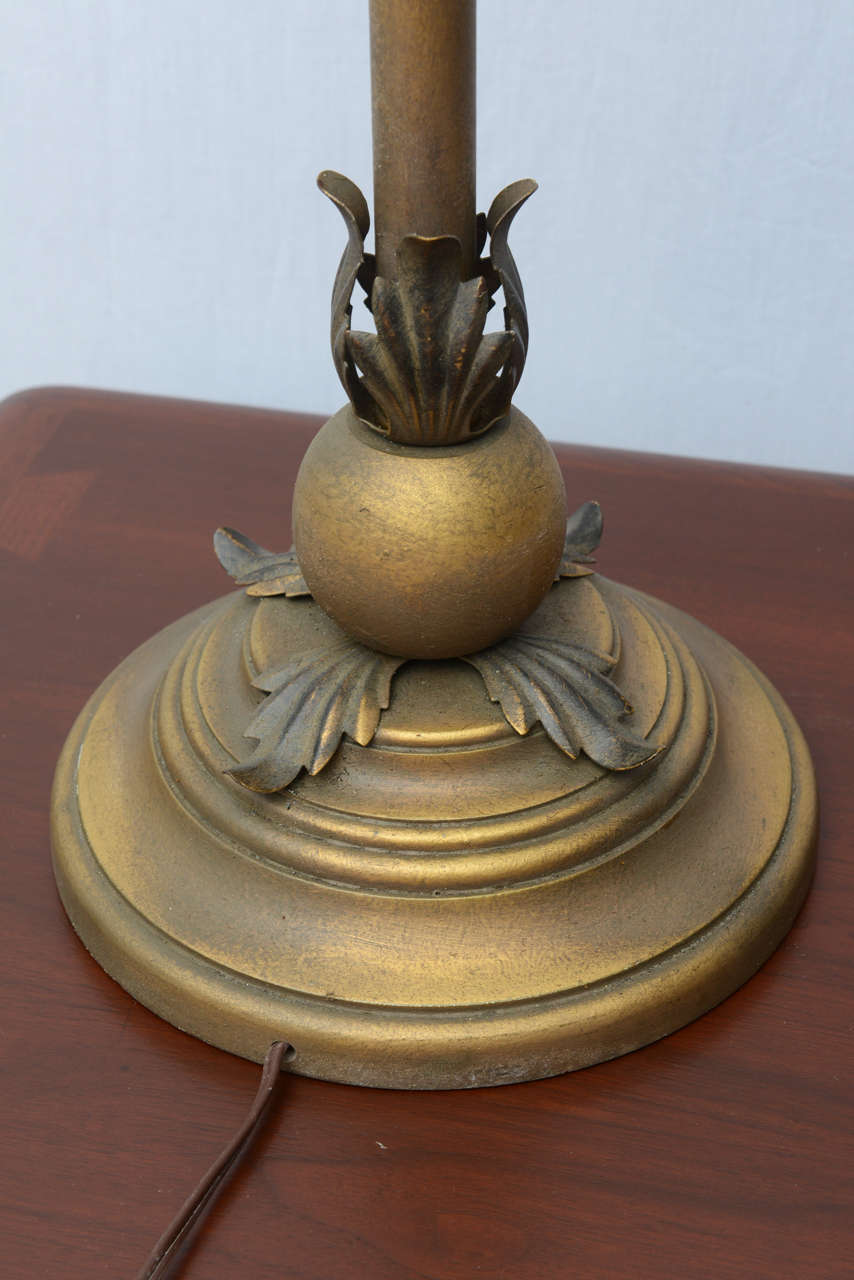 Lampade da tavolo alte in oro, anni '70, USA in vendita 3