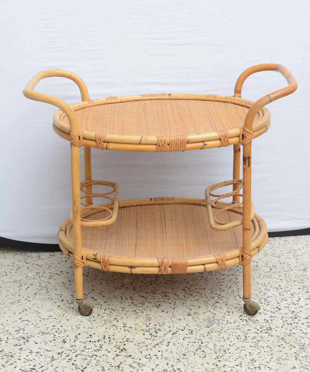 Bamboo Bar Cart, USA 1965 at 1stDibs vintage bamboo bar cart, bamboo