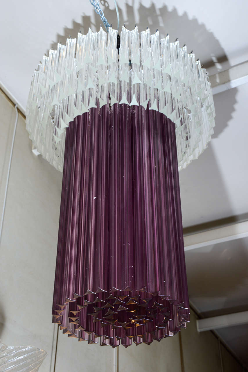 Late 20th Century Murano Glass Chandelier by Cenedese For Sale