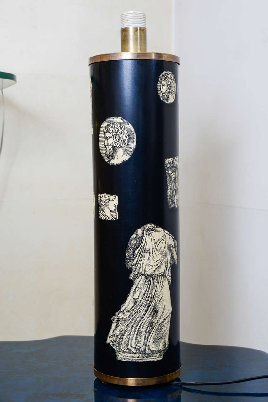 Lacquer Tall Lamp by Piero Fornasetti