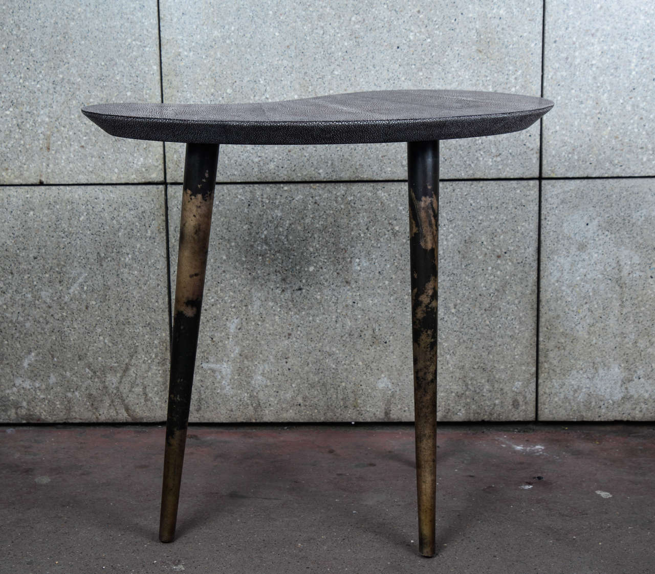 Pair of Shagreen and Parchment Side Tables For Sale 2