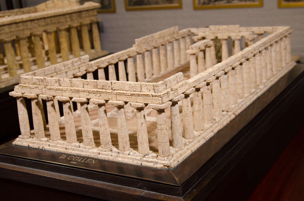 Cork Model of the Temple of Hera at Paestum by Dieter Cöllen For Sale 2