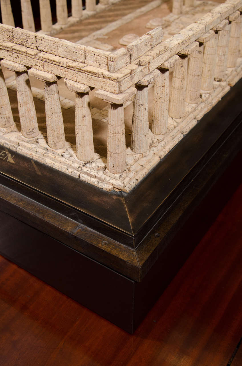 Cork Model of the Temple of Hera at Paestum by Dieter Cöllen For Sale 3