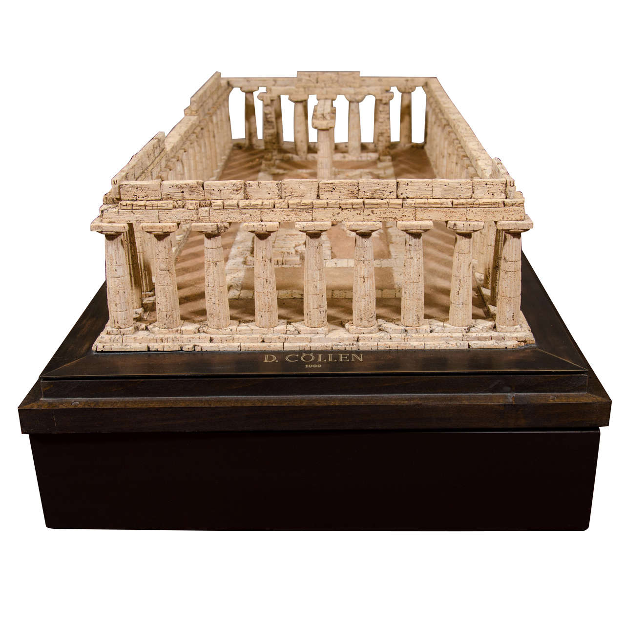 Cork Model of the Temple of Hera at Paestum by Dieter Cöllen For Sale