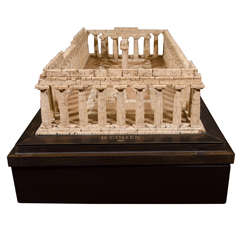 Cork Model of the Temple of Hera at Paestum by Dieter Cöllen